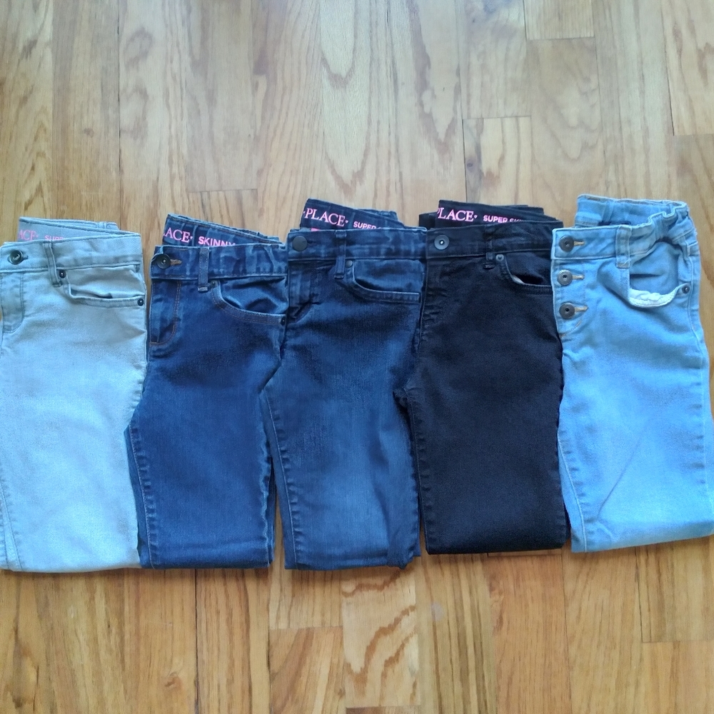#305-9 Girls Children's Place Jean Bundle Super Skinny - Picture 16 of 16